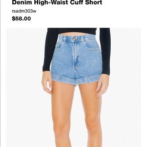American apparel high waisted shorts